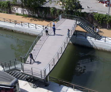 米兰的行人桥在运河上启用，伦巴第22号