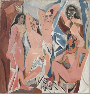巴勃罗毕加索。Les Demoiselles d’Avignon。1907年。纽约现代艺术博物馆