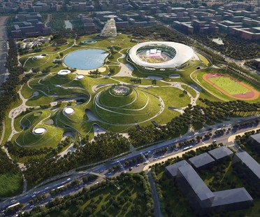 MAD建雷竞技下载链接筑事务所:衢州体育公园的#raybet官网建筑与景观设计