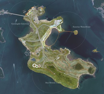 UNSTUDIO为韩国的Gyeongdo岛设计了可持续的总体规划