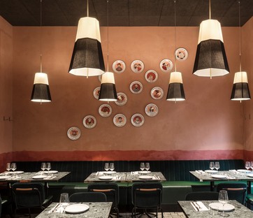 Vudafieri-Saverino PartnersRøst室内设计在米兰一家餐厅