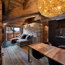 Giuseppe Tortato Architetti的山内室内：阿尔卑斯山的小屋