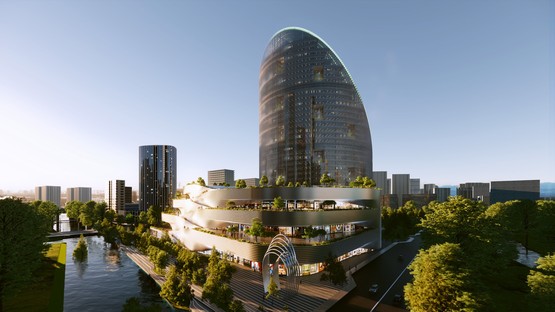 大比亚克英格尔集团设计O型塔，Oppo总部位于杭州