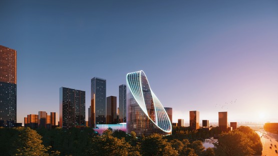 大比亚克英格尔集团设计O型塔，Oppo总部位于杭州