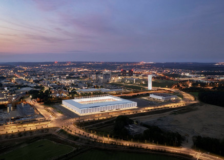 GMP设计卢森堡体育场具有强大的视觉认同