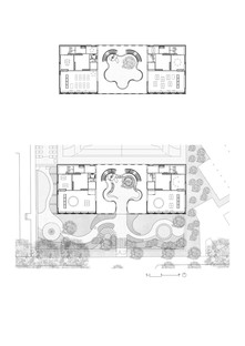 BüroB Architekten：雨学校校园的幼儿园