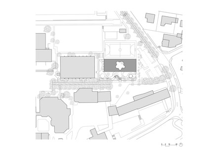 BüroB Architekten：雨学校校园的幼儿园