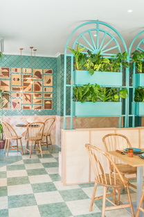 Albabel餐厅，Masquespacio的室内设计