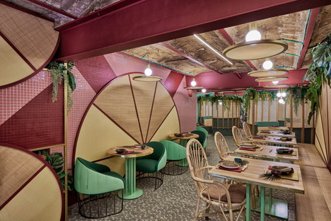 Masquespacio设计Kaikaya热带寿司餐厅