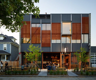 Graham Baba Architects的雷竞技下载链接Klotski，西雅图的可持续综合用途建筑#raybet官网