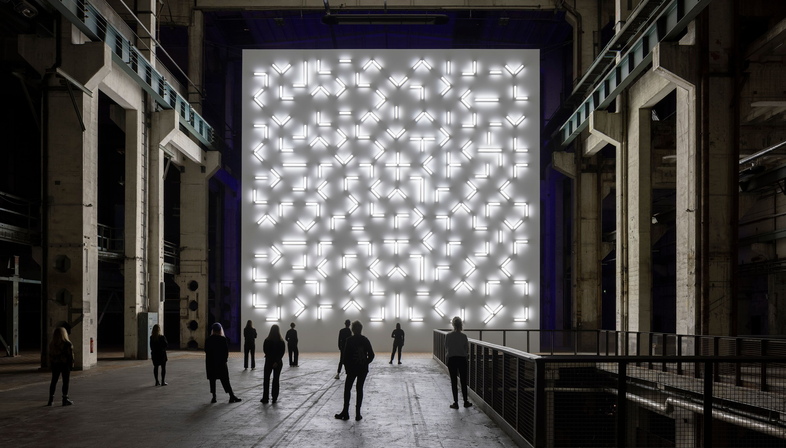 灯光和空间，罗伯特·欧文（Robert Irwin）在柏林Kraftwerk的特定地点展览
