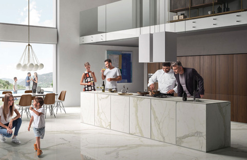 Sapienstone厨房顶部：家庭和餐馆的理想表面