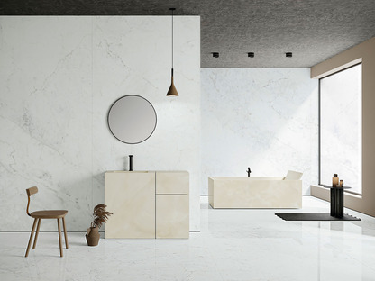 Ariostea White Marble：高科技陶瓷覆盖物和家具