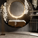 当代浴室中技术瓷砖的强度和美感：70%的独家室内设计