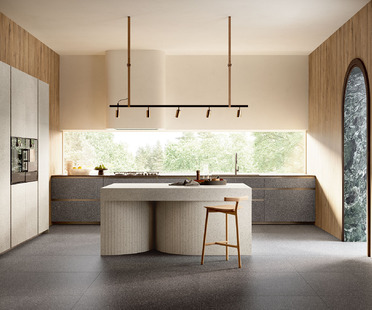 Sapienstone的高度原始表面和2022的厨房的台面与一切顺利