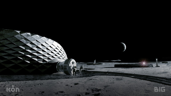 BIG、ICON和SEArch+设计的3d打印月球建筑