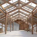 滑铁卢市农场，由木材和金属板制成的Feilden Fowles项目