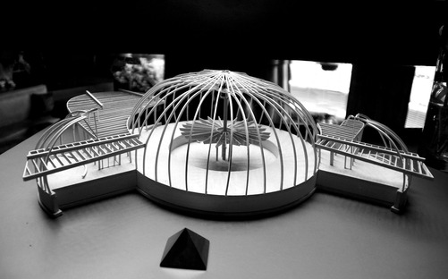 福特的房子的模型。照片由安东尼·v·汤普森”height=